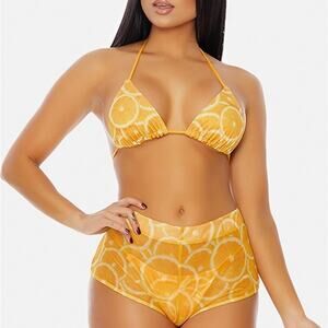 Small High Waist Mesh Swimwear Bottom Shorts